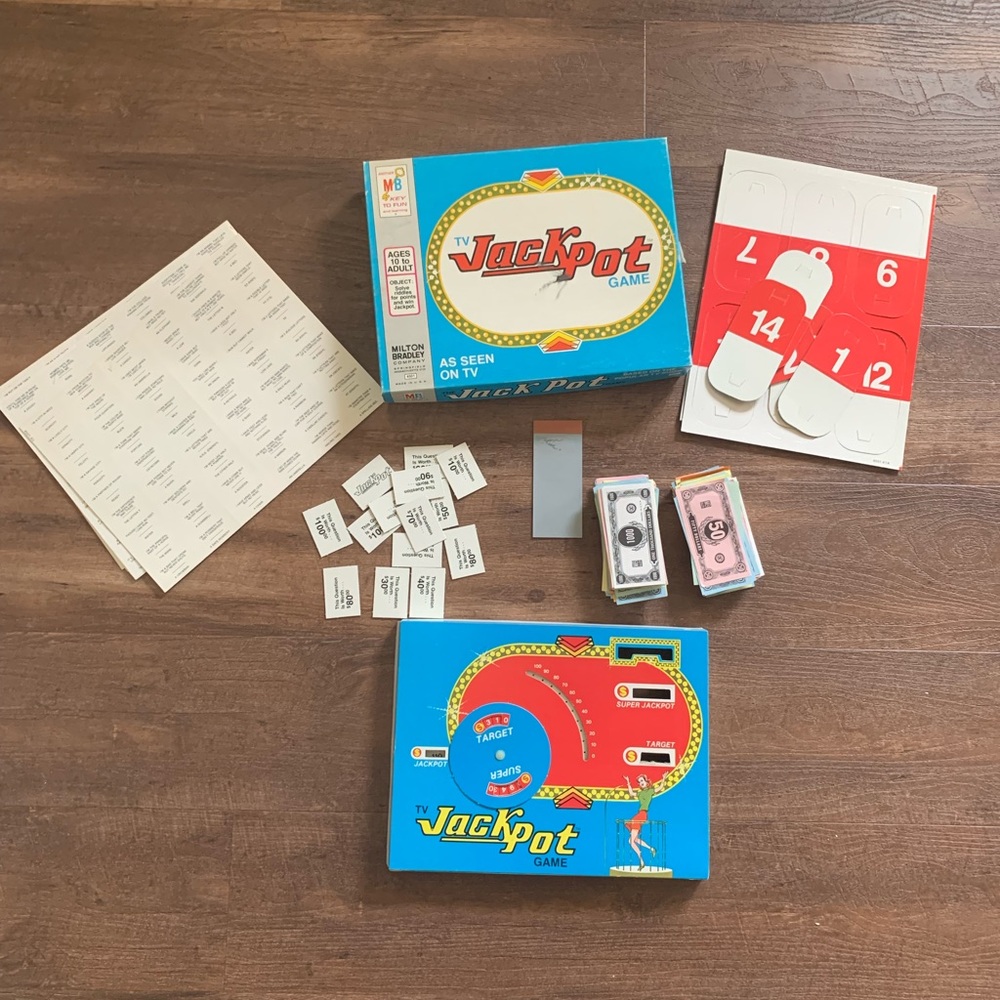 Vintage Milton Bradley board game “Jackpot”